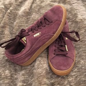 Purple Puma Suede Classics